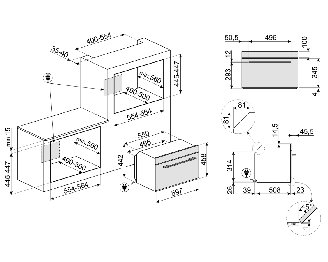 Духовой шкаф Smeg SF4101MCN1 - фото 2 - id-p1664768302