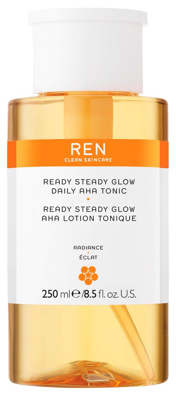 Оновлювальний тонік з АНА й екстрактом чорної верби REN Clean Skincare Ready Steady Glow Daily AHA Tonic 250 мл