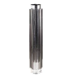 Труба-радіатор димохідна 1м нерж. ø180мм  0.8мм