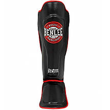 Захист для гомілки та стопи MMA Benlee BUSTER S/M/PU/ чорний, фото 5