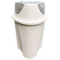 Відро для сміття Planet Twist 23 л крем — сірий