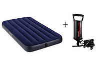 Надувний матрац Intex 191x99 см + насос (64757)