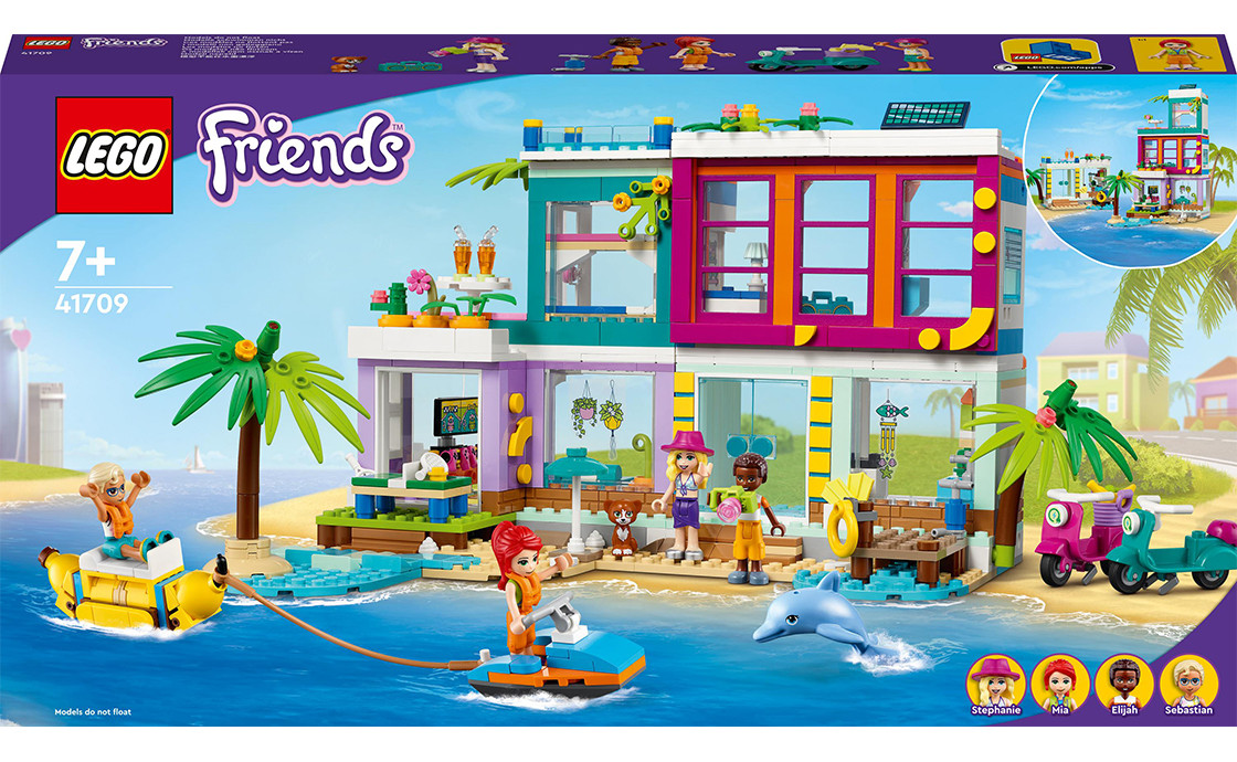 LEGO Friends Пляжний будинок для відпочинку 686 деталей (41709)