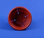 Квітковий горщик із підставкою 1 л (коричневий), фото 2