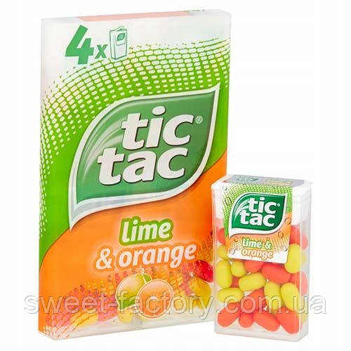 Драже Tic Tac Lime Orange 4s 64g