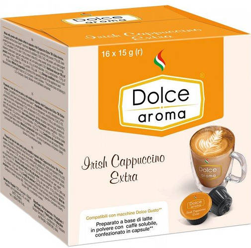 Кава в капсулах Dolce Gusto Dolce Aroma Irish Cappuccino 16 шт Дольче ...