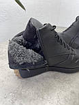 Зимові кросівки на хутрі тепле шкіряне чоловіче взуття Rosso Avangard ReBaKa Black Bolt, фото 3