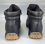 Зимові кросівки на хутрі тепле шкіряне чоловіче взуття Rosso Avangard ReBaKa Black Bolt, фото 5