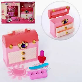 Дитячий набір для Манікюру Скринька, Лак, Пілочка, Ногті, Роздільник для пальців