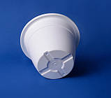 Горщик для квітів із підставкою 1.75 л (білий), фото 3