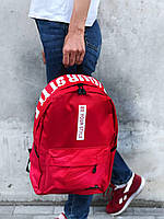Вместительный женский городской рюкзак с боковыми карманами "BE YOUR STYLE" красный