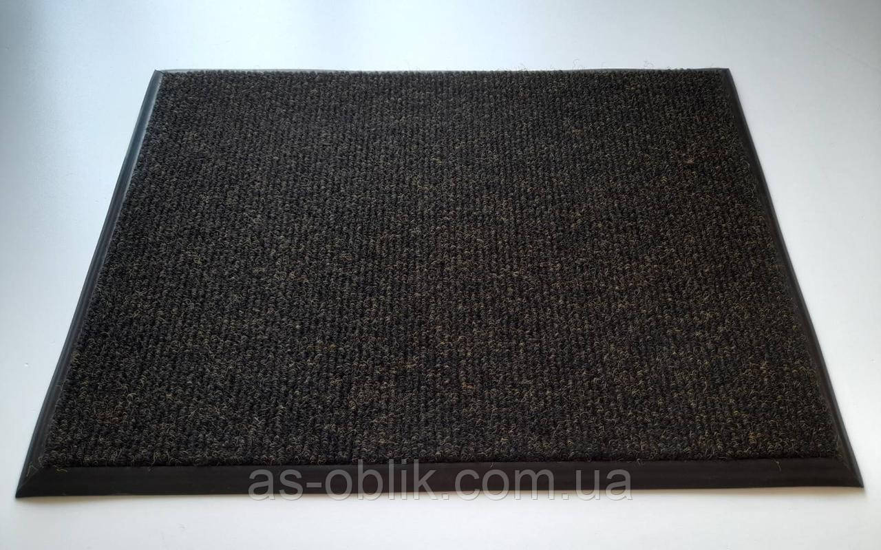 Килим брудозахисний Поляна чорний із золотою ниткою