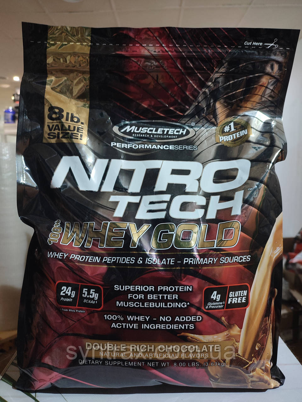 Musletech NitroTech Whey Gold Protein Isotate 3.63kg сироватковий протеїн ізолят