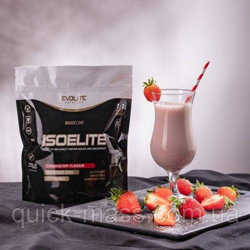 Протеїн ізолят без цукру Evolite Nutrition IsoElite 500g (20 порцій), фото 1