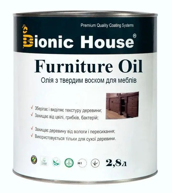Масло-віск для меблів "Bionic House" 2,8 л, фото 1