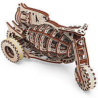 Конструктор, 3d пазл, механічний з дерева, навчальна, розвиваюча іграшка, гра, Мотоцикл