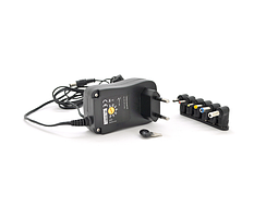 Универсальный БП Input 100V-240V 50-60Mhz, Output :3V-12V-1.5.A 18W, 6 Г-образных разъемов 2.35*0.75/ 3.0*1.1/3.5*1.35/4.0*1.7 /5.