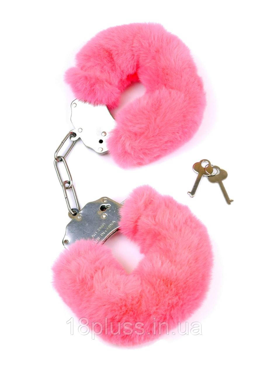 Наручники - Fetish Boss Series Furry Cuffs Pink, фото 1