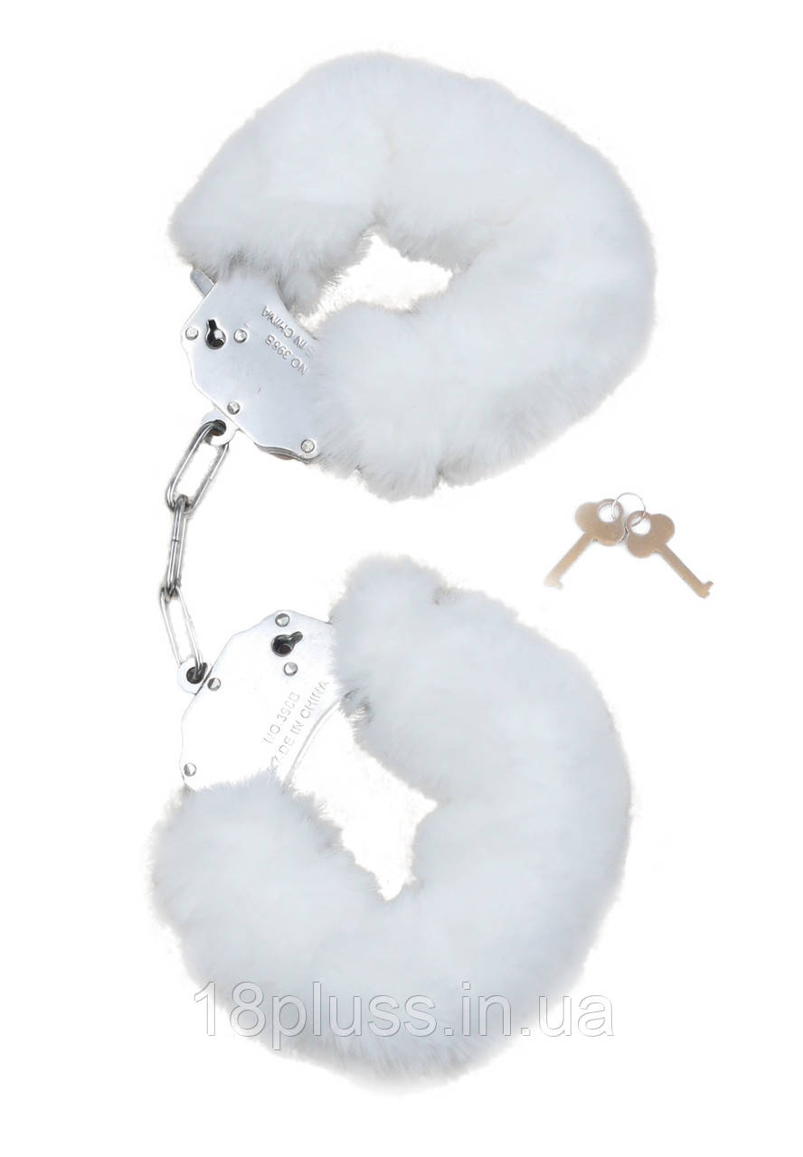 Наручники - Fetish Boss Series Furry Cuffs White, фото 1