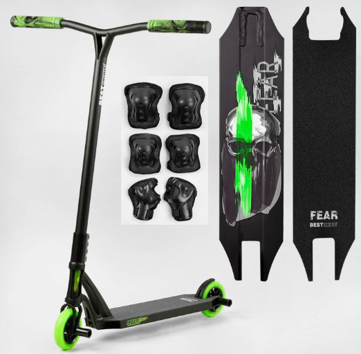 Трюковой самокат Best Scooter МТ-60611 система компресії SCS, діаметр коліс 115 мм, ширина керма 58 см, пеги 2