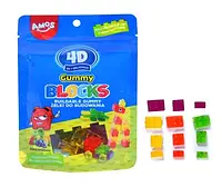 Желейные конфеты Amos 4D Gummy Blocks 100g