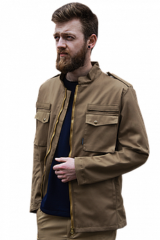 Куртка тактична чоловіча Brotherhood М65 R2D2 coyote койот весна-осінь бавовна 44-46/170-176 BH-U-JM65R2-K-44-170