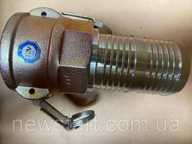 З'єднання для транспортування штукатурки, стяжки і бетону (муфта під шланг) DN35, фото 1