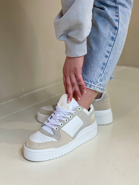 Adidas forum beige hot sale