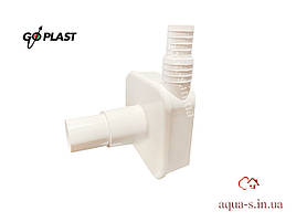 Сифон для пральної машини Go-Plast зовнішній ХРОМ D 32 мм (Італія)