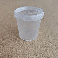 Емкость-стакан пластиковая 0.5л, прозрачная