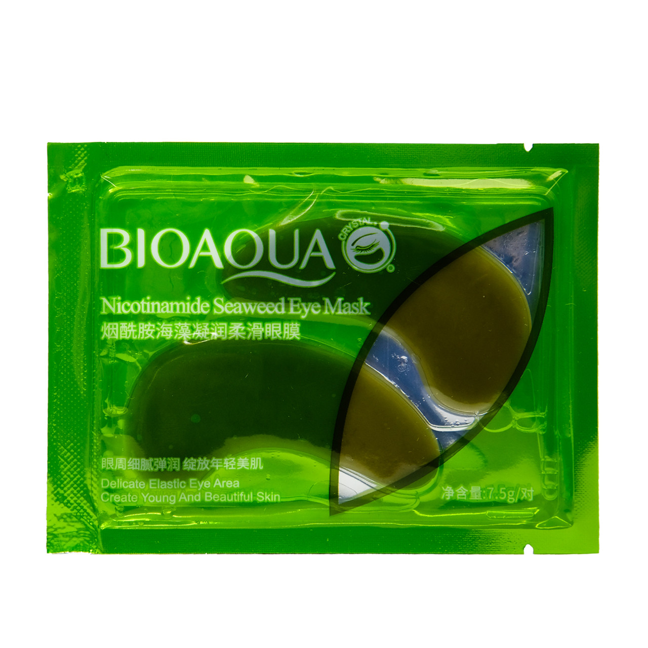 Гідрогелеві патчі під очі BIOAQUA Nicotinamide Seaweed Eye Mask нікотинамідами та водоростями 7.5 г