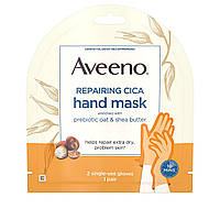 Відновлююча маска для рук Aveeno Repairing CICA Hand Mask with Prebiotic Oat and Shea Butter, (2 рукавички)