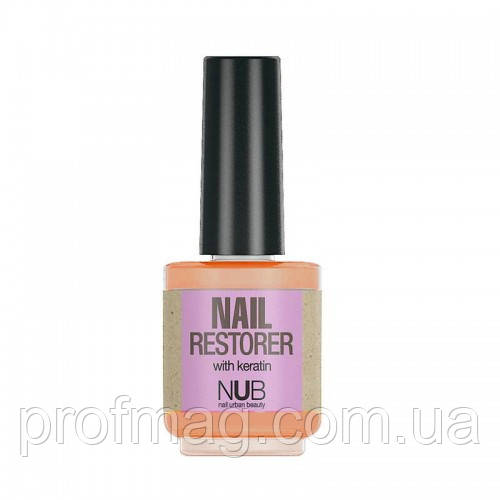 ЗАСІБ ДЛЯ ВІДНОВЛЕННЯ НІГТІВ З КЕРАТИНОМ NUB NAIL RESTORER, 15 МЛ