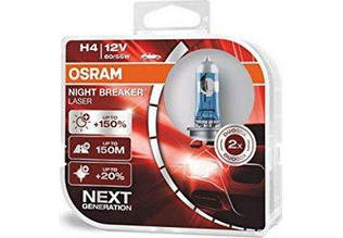 Комплект галогенних ламп OSRAM Night Breaker LASER NG 64193NL-HCB H4 60/55W 12V P43T