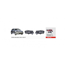 Протитуманні фари Vitol VW-763W VW Golf-VII 2013-17