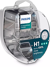 Комплект галогенних ламп Philips X-tremeVision Pro 12258XVPS2 H1 55W