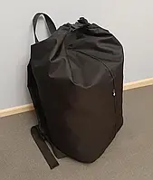Рюкзак баул туристический походный, вещевой мешок прорезиненный на 25 литров чёрный Oxford 600 Flat