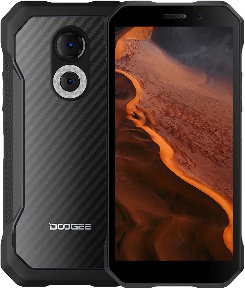 Doogee S61 6/64Gb Carbon Fiber, NFC, Night Vision 20 Mpx, 5180 mAh, Android 12, IP68/IP69K, Дисплей 6.0"