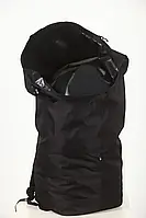 Баул-рюкзак армейский, походный, транспортный, вещевой мешок прорезиненны на 65 литров черный Oxford 600 Flat