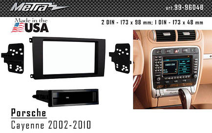 Перехідна рамка Porsche Cayenne Metra 99-9604B, фото 3