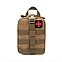 Аптечка армійська, підсумок зі скиданням, тактична поясна сумка з системою молле колір пісочний  код 54-0004, фото 4