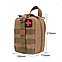 Аптечка армійська, підсумок зі скиданням, тактична поясна сумка з системою молле колір пісочний  код 54-0004, фото 6