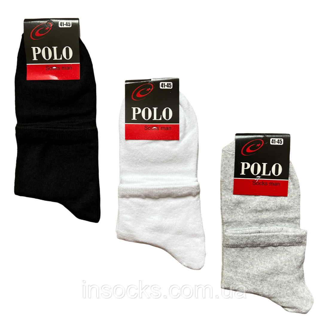 Шкарпетки чоловічі "Polo". 41-45р. Середньої висоти. Демісезонні