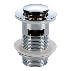 KOLO клапан зливний push-open, для умивальників з переливом, хром (пол.)