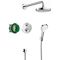 SHOWERSET Croma Select S/Ecostat S душевой набор: верхний, ручной душ, ibox, термостат