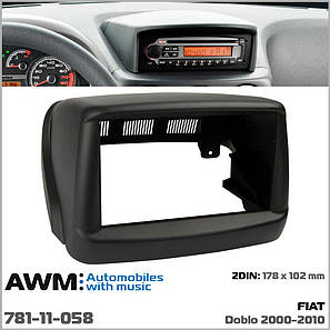 Перехідна рамка Fiat Doblo AWM 781-11-058, фото 3