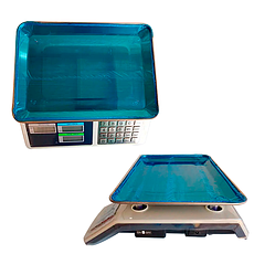 Ваги торговельні електронні з лічильником ціни ACS KitchenTech KT218 50 кг 6 V (метал) BF, фото 3