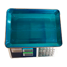 Ваги торговельні електронні з лічильником ціни ACS KitchenTech KT218 50 кг 6 V (метал) BF, фото 4