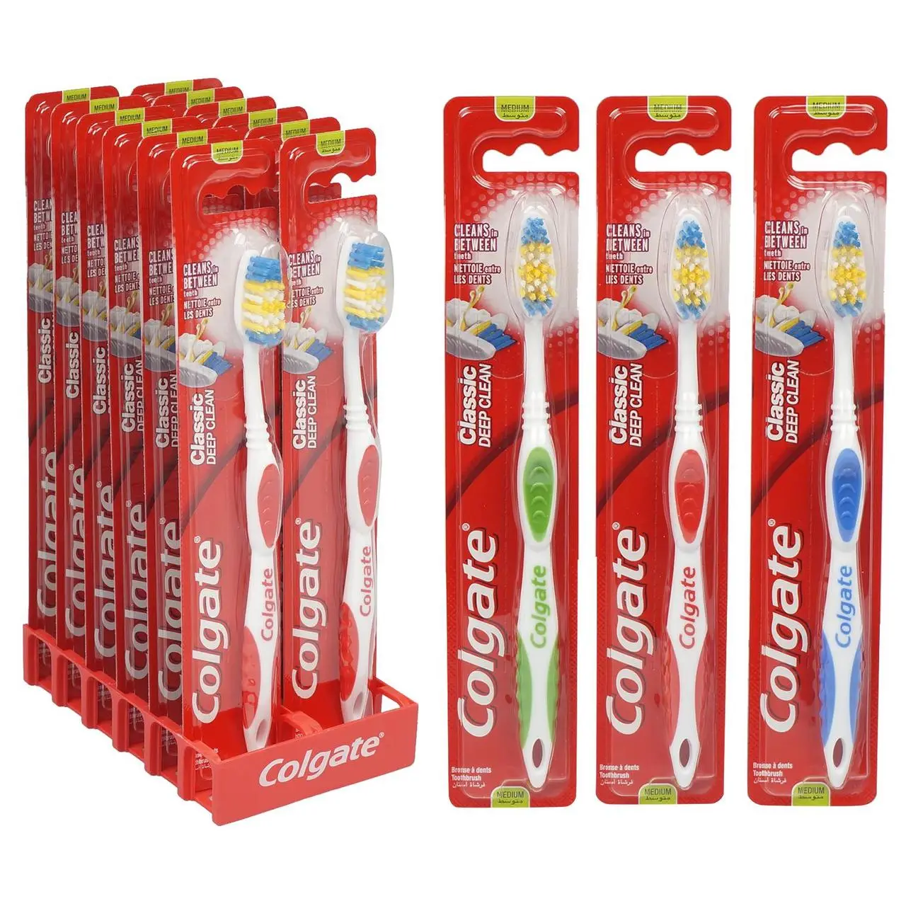 Зубна щітка Colgate Classic Clean medium (8714789020929)