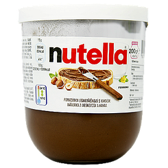 Шоколадна паста Нутелла Nutella 200g 15шт/ящ (Код: 00-00012528)